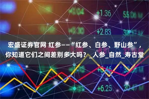 宏盛证券官网 红参——“红参、白参、野山参”，你知道它们之间差别多大吗？_人参_自然_寿古堂