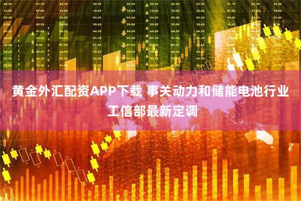 黄金外汇配资APP下载 事关动力和储能电池行业 工信部最新定调